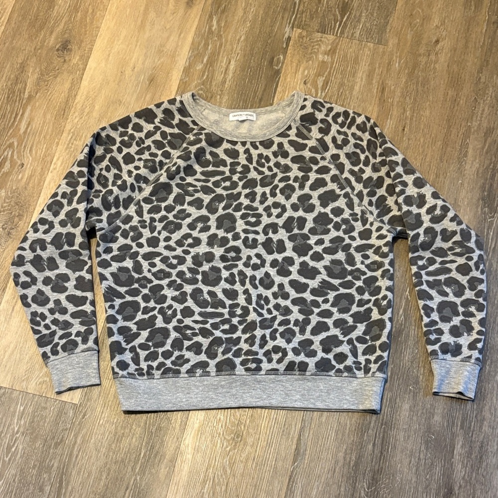 Grayson Threads Crew Neck Leopard  Print Top